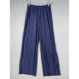 Made By Johnny Women's Pleated Blue Pants Size S-M